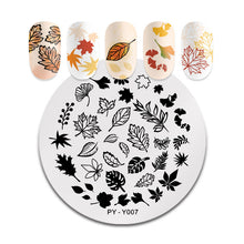 Load image into Gallery viewer, PICT YOU Halloween Nail Stamping Plates Pumpkin Flowers Animal Tropical Geometry Pattern Nail Art Image Lace Stamp Templates