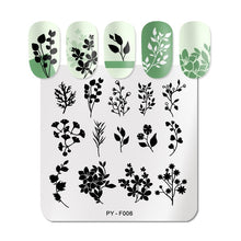 Load image into Gallery viewer, PICT YOU Halloween Nail Stamping Plates Pumpkin Flowers Animal Tropical Geometry Pattern Nail Art Image Lace Stamp Templates