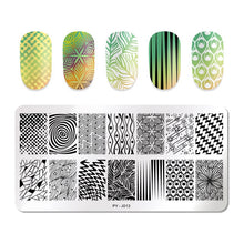 Load image into Gallery viewer, PICT YOU Halloween Nail Stamping Plates Pumpkin Flowers Animal Tropical Geometry Pattern Nail Art Image Lace Stamp Templates