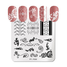 Load image into Gallery viewer, PICT YOU Halloween Nail Stamping Plates Pumpkin Flowers Animal Tropical Geometry Pattern Nail Art Image Lace Stamp Templates