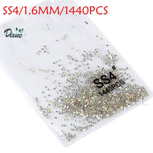 Load image into Gallery viewer, High light AAA rhinestone crystal AB clear SS3-SS40(1.3mm-8.4mm) Non Hotfix flatback Rhinestones for Nails 3D nail art  gems045