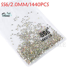 Load image into Gallery viewer, High light AAA rhinestone crystal AB clear SS3-SS40(1.3mm-8.4mm) Non Hotfix flatback Rhinestones for Nails 3D nail art  gems045