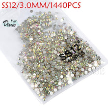 Load image into Gallery viewer, High light AAA rhinestone crystal AB clear SS3-SS40(1.3mm-8.4mm) Non Hotfix flatback Rhinestones for Nails 3D nail art  gems045