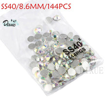 Load image into Gallery viewer, High light AAA rhinestone crystal AB clear SS3-SS40(1.3mm-8.4mm) Non Hotfix flatback Rhinestones for Nails 3D nail art  gems045