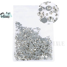 Load image into Gallery viewer, High light AAA rhinestone crystal AB clear SS3-SS40(1.3mm-8.4mm) Non Hotfix flatback Rhinestones for Nails 3D nail art  gems045