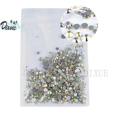 Load image into Gallery viewer, High light AAA rhinestone crystal AB clear SS3-SS40(1.3mm-8.4mm) Non Hotfix flatback Rhinestones for Nails 3D nail art  gems045