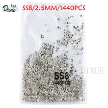 Load image into Gallery viewer, High light AAA rhinestone crystal AB clear SS3-SS40(1.3mm-8.4mm) Non Hotfix flatback Rhinestones for Nails 3D nail art  gems045