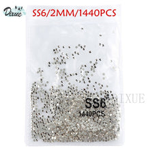 Load image into Gallery viewer, High light AAA rhinestone crystal AB clear SS3-SS40(1.3mm-8.4mm) Non Hotfix flatback Rhinestones for Nails 3D nail art  gems045