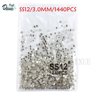 High light AAA rhinestone crystal AB clear SS3-SS40(1.3mm-8.4mm) Non Hotfix flatback Rhinestones for Nails 3D nail art  gems045