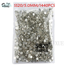 Load image into Gallery viewer, High light AAA rhinestone crystal AB clear SS3-SS40(1.3mm-8.4mm) Non Hotfix flatback Rhinestones for Nails 3D nail art  gems045