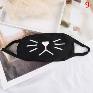 1PCS Cotton Dustproof Mouth Face Mask Anime Cartoon Kpop Lucky Bear Women Men Muffle Face Mouth Masks