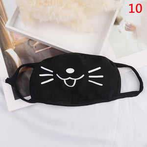 1PCS Cotton Dustproof Mouth Face Mask Anime Cartoon Kpop Lucky Bear Women Men Muffle Face Mouth Masks